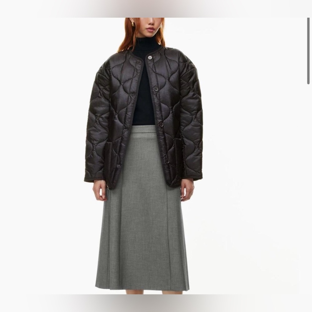 Aritzia Babaton Quilted Black Jacket - Size Medium